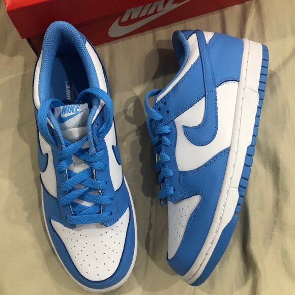 Nike Dunk Low "University Blue" trendy sneakers men's size - Picture 2 of 5